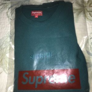 Supreme Piques Sweater Blue